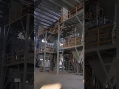 Linha de produção de argamassa seca simples 3-4 T/H Máquina de mistura de adesivos de azulejos cerâmicos