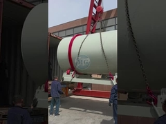 Máquina de secagem de areia de tambor rotativo de silício de 5 a 10 T/H Equipada com queimador italiano original
