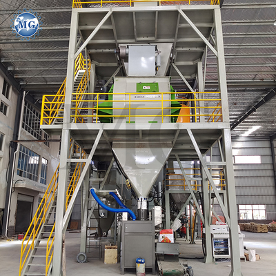 Linha de produção automática de embalagem de argamassa seca com matérias-primas de cimento