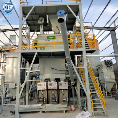 10T / Linha de produção automática completa misturador da planta do almofariz da mistura seca de H de pá gêmeo do eixo