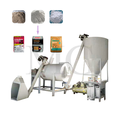 Máquina de mistura seca de pó de argamassa de planta de mistura de parede de areia de entulho de cimento de mistura de cerâmica de azulejos linha de produção de adesivos