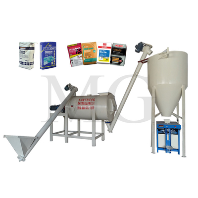 Simples Mistura Seca Pó Morto Planta de Parede Mistura de areia de argamassa Cimento Mixer Cerâmica Chapa Adesivo Máquina de Fabricação de Fruta Voltagem personalizada
