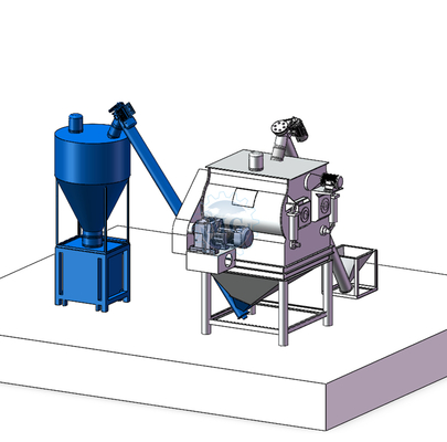 Sistema de pesagem eletrônica Mórter de mistura seca com silos de cimento Disponível