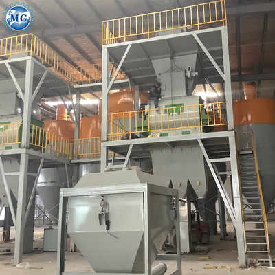 Máquina de adesão de telhas de 80-120KW para projetos de materiais de construção com capacidade de mistura de 10-30T/H