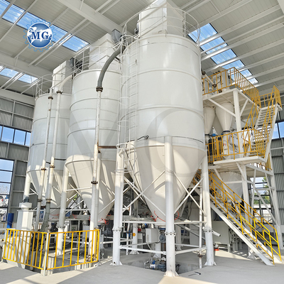 Linha de produção de argamassa de pó seco de alta qualidade Equipamento de mistura de cimento de areia de mastigação de parede Máquina de fabricação de adesivos de azulejos cerâmicos