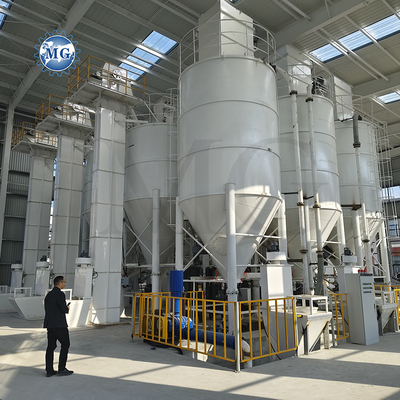 Linha de produção de argamassa de pó seco de alta qualidade Equipamento de mistura de cimento de areia de mastigação de parede Máquina de fabricação de adesivos de azulejos cerâmicos