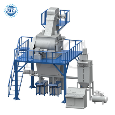 Linha de produção de argamassa de pó seco Equipamento de mistura de cimento de areia de mastigação de parede Máquina de fabricação de adesivos de azulejos cerâmicos