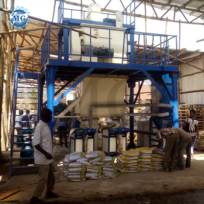 Linha de produção de argamassa de pó seco Equipamento de mistura de cimento de areia de mastigação de parede Máquina de fabricação de adesivos de azulejos cerâmicos