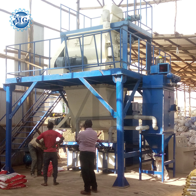 Linha de produção de argamassa de pó seco Equipamento de mistura de cimento de areia de mastigação de parede Máquina de fabricação de adesivos de azulejos cerâmicos