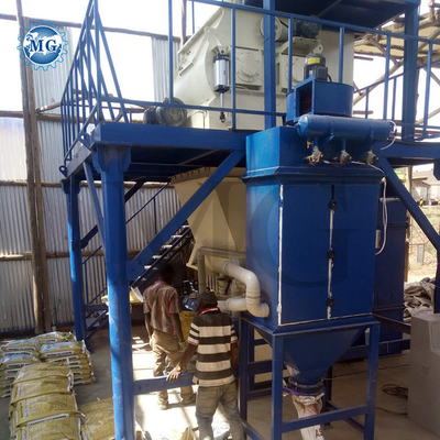 Linha de produção de argamassa de pó seco Equipamento de mistura de cimento de areia de mastigação de parede Máquina de fabricação de adesivos de azulejos cerâmicos