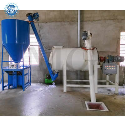 Instalação de mistura de argamassa de pó seco de alta eficiência Equipamento de mistura de cimento de areia de mastigação de parede Máquina de fabricação de adesivos de azulejos cerâmicos