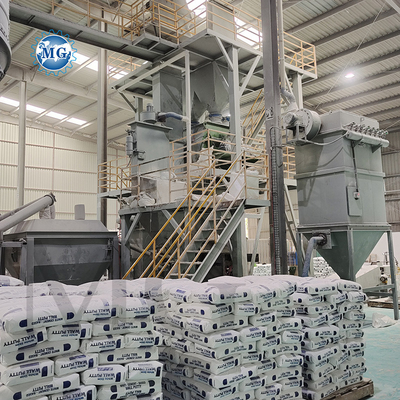 Intelligent PLC 10-30 T/H Dry Mix Powder Mortar Plant Parede de areia de entalhe Misturador de cimento de cerâmica de azulejos Adesivo de malha de fabricação de máquina