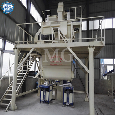 PLC controle planta de moagem de pó de mistura seca com eixo gêmeo de remo mixador de parede de areia de mastigação de cimento cerâmica de telhas máquina de fabricação de adesivos