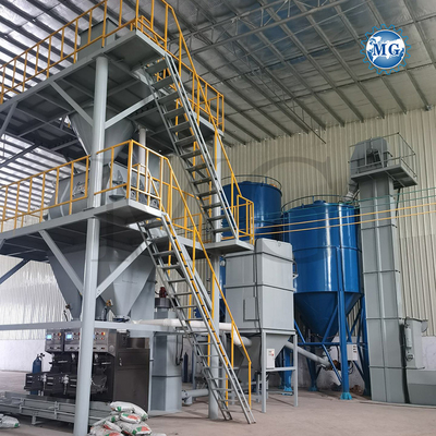 Alto Eficiência Controle de PLC Mistura Seca Pó Morto Mistura de Planta Parede Areia de mastigação Cimento Misturador de gesso Chapas de cerâmica máquina de fabricação de cola adesiva