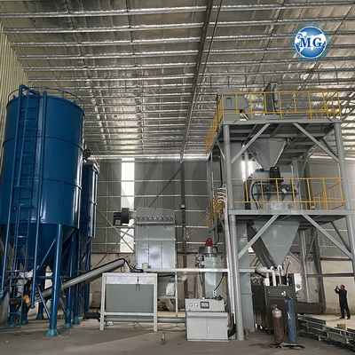 Alto Eficiência Controle de PLC Mistura Seca Pó Morto Mistura de Planta Parede Areia de mastigação Cimento Misturador de gesso Chapas de cerâmica máquina de fabricação de cola adesiva