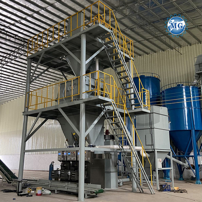 Alto Eficiência Controle de PLC Mistura Seca Pó Morto Mistura de Planta Parede Areia de mastigação Cimento Misturador de gesso Chapas de cerâmica máquina de fabricação de cola adesiva