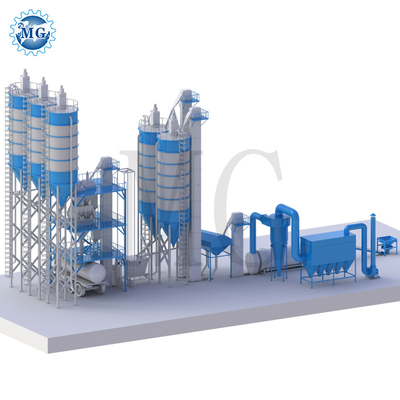 Equipamento de mistura de cimento de areia de mastigação de parede mistura seca de cerâmica pó de argamassa máquina de mistura de azulejos linha de produção de adesivos
