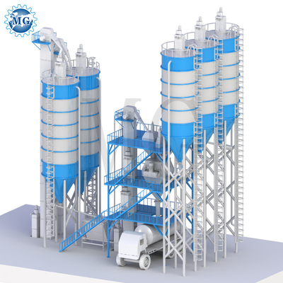 Equipamento de mistura de cimento de areia de mastigação de parede mistura seca de cerâmica pó de argamassa máquina de mistura de azulejos linha de produção de adesivos