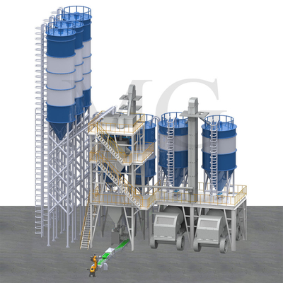 Colagem seca de poupança de energia 30T/H da telha do revestimento da nata da massa de vidraceiro da parede da máquina de mistura do almofariz