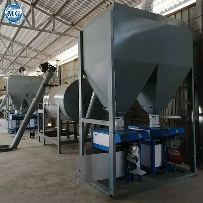 CE Máquina de mistura de argamassa em pó seco simples Máquina de mistura de argamassa em pó de parede Equipamento de mistura de revestimento desnatado Planta de fabricação de adesivos de telhas de piso
