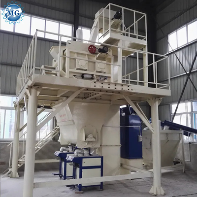 Controle PLC Semi-automático Mistura Seca Pó Morto Mistura de Plantas Parede Areia de mastigação Cimento Misturador de gesso Cerâmica Chapa Adesivo Máquina de Fabricação de cola