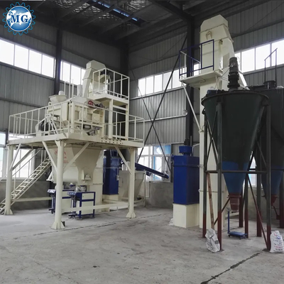 Controle PLC Semi-automático Mistura Seca Pó Morto Mistura de Plantas Parede Areia de mastigação Cimento Misturador de gesso Cerâmica Chapa Adesivo Máquina de Fabricação de cola