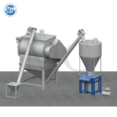 4-5 T/H 35 KW Máquina de mistura seca de pó de argamassa de moagem Mural de areia de mastigação Equipamento de mistura de cimento de azulejos