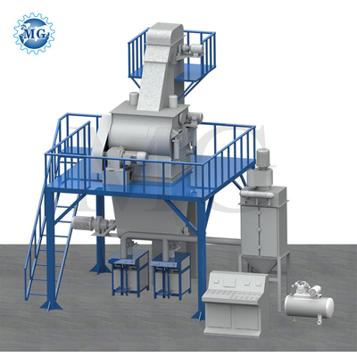 49KW Energia Economização de Energia Manteiga Seca Manteiga de Mistura de Planta De Parede De Puta De Gesso Skim Coat Sand Cimento Mixer Tiles Adesivo Colagem Máquina de Fabricação