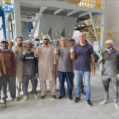 Máquina de adesão automática 10-20TPH de fábrica de argamassa seca, misturadora de areia, cimento e telhas