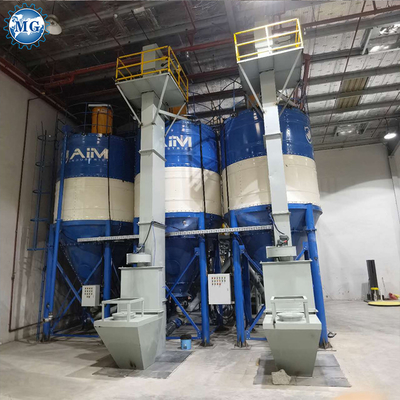 Plano de mistura seca de areia seca, cimento em pó, argamassa e borracha com controle automático completo por PLC