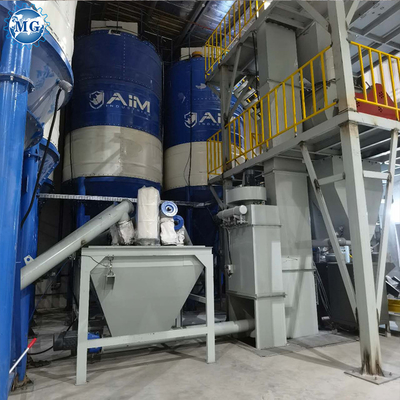 Plano de mistura seca de areia seca, cimento em pó, argamassa e borracha com controle automático completo por PLC