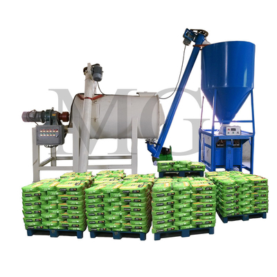 1-5tph tensão personalizada Linha de produção de argamassa de pó de mistura seca Parede de gesso de gesso de cimento Skim Coat Mixer Tile Adhesive Glue Grout Making Machine
