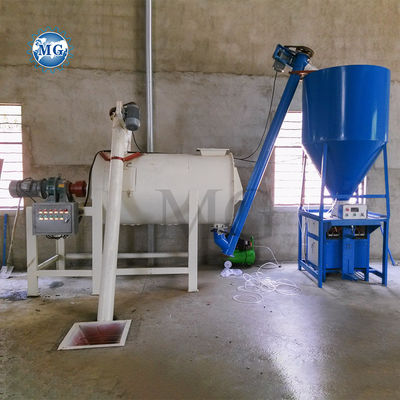 1-3 T / Batch Sprial Ribbon Mixer Blender Machine Mural Putty Plaster Skim Coat Sand Cement Tile Adesivo Grout Dry Mortar Mixing Plant