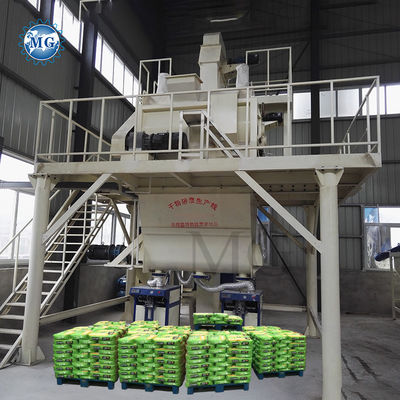 49KW Energia Economização de Energia Manteiga Seca Manteiga de Mistura de Planta De Parede De Puta De Gesso Skim Coat Sand Cimento Mixer Tiles Adesivo Colagem Máquina de Fabricação