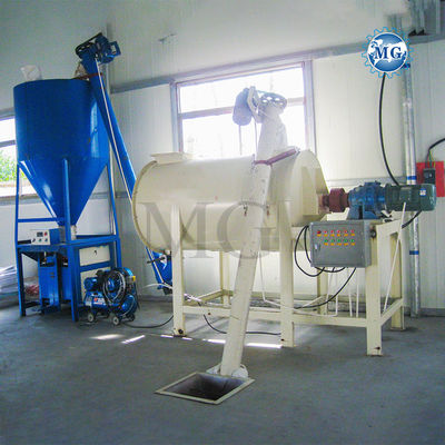 Simples Pequena 1-5 t/h Usina de mistura de argamassa seca Parede de gesso de gesso em pó gesso de revestimento desnatado misturador de cimento de azulejos máquina de fabricação de cola adesiva