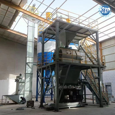 3-5 Minutos / Batch Double Twin Shaft Agravic Paddle Mixer Blender Machine Mural Putty Plaster Skim Coat Tile Adesivo Grout Dry Mortar Mixing Plant