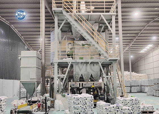 Long Lifetime Automatic Dry Mix Powder Mortar Mixing Plant Parede Putty Skim Coat Tile Adhesive Making Machine
