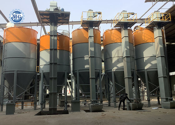 Planta de Mistura de Argamassa Seca 8000*8000*8000mm para Massa de Parede, Revestimento Fino e Máquina de Fabricação de Adesivo para Azulejos