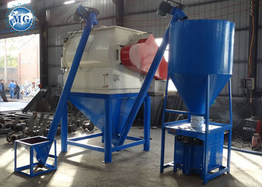Dispositivo de amostragem equipado com uma máquina de mistura de argamassa de paletes de eixos gêmeos
