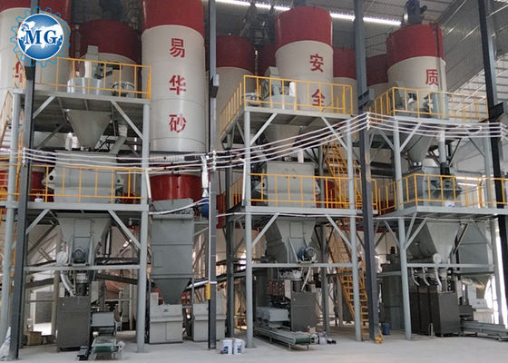 China fábrica automática linha de produção de argamassa seca máquina de mistura de pó seco