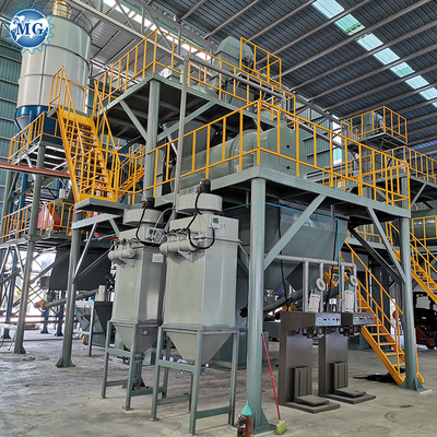 Tipo seco linha da válvula do equipamento seco durável do almofariz de produção automática do almofariz da massa de vidraceiro