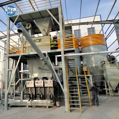 máquina seca da produção do almofariz do pó 380V com 10-15t/H e misturador de pá do Gêmeo-eixo