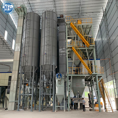 A linha de produção de mistura azulejo do almofariz seco automático do Premix reboca a máquina da pasta