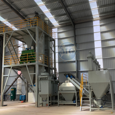 linha de produção adesiva da telha automática da altura de 4m com sistema do tratamento por lotes & de empacotamento