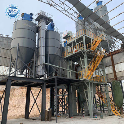 85-220 kw Linha de produção de argamassa de pó seco Máquina de mistura de revestimento desnatado de gesso de parede