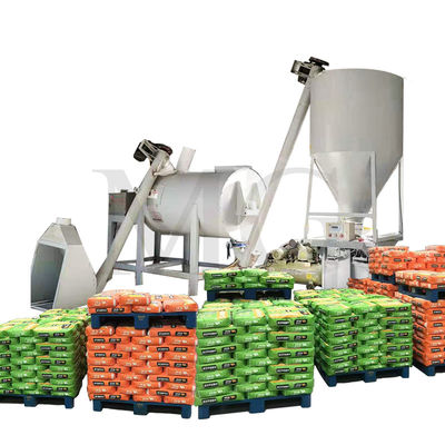 Linha de produção de argamassa seca de pequena área de instalação simples Parede de entulho de gesso de revestimento desnatado de areia, misturador de cimento de azulejos, máquina de fabricação de colagem adesiva