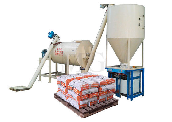 1-8 T / H Pequena Mistura Seca Mortar Mistura Plantas Parede Placas de Puta Piso Adesivo Glue Grout Machine