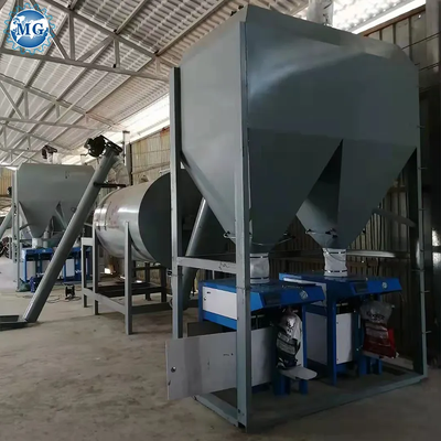 Planta de Mistura de Argamassa Seca de Baixo Ruído e Menos Trabalho, Misturador de Gesso para Massa de Reboco e Revestimento, Linha de Produção de Adesivo para Azulejo