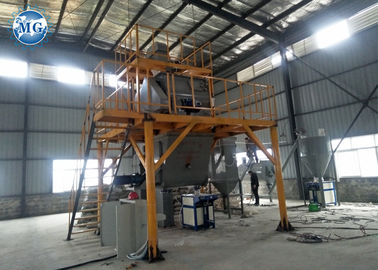 Eficiência elevada 8 - 10T/H secam a linha de produção mistura semi automática do almofariz do grupo