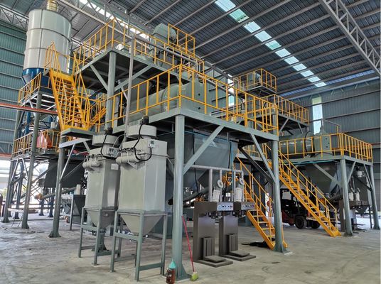planta da mistura de 9M Automatic Dry Mortar para a linha adesiva da máquina da telha